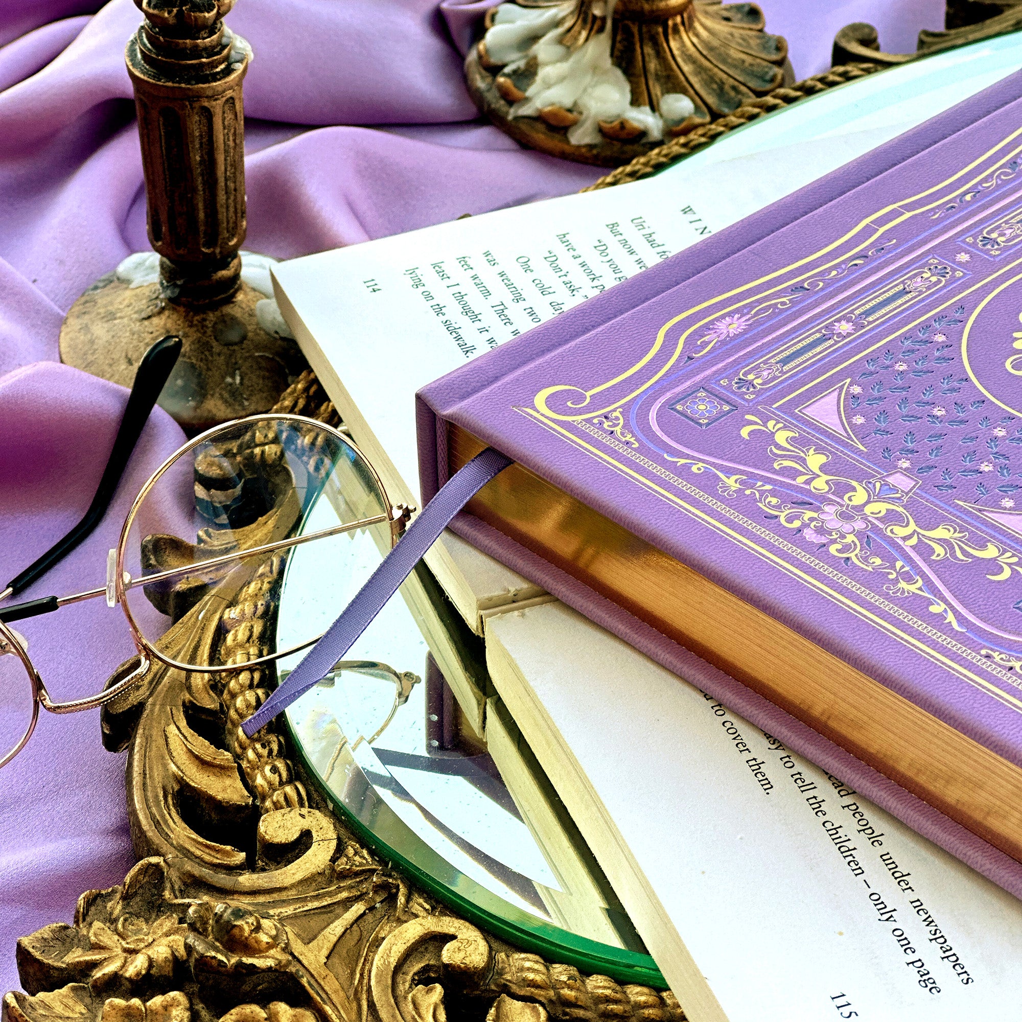 Literati Notebook - Wisteria - Journal - The Quirky Cup Collective