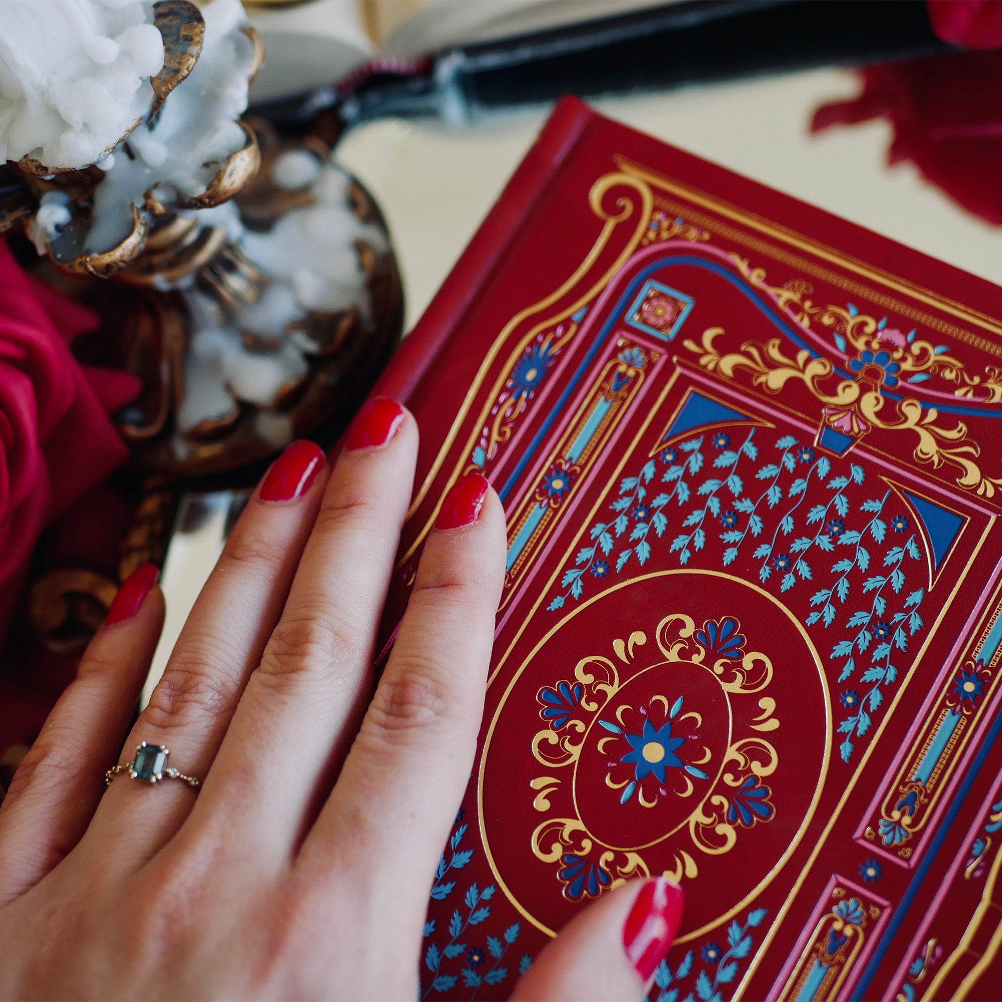 Literati Journal - Notebook - Crimson Red - The Quirky Cup Collective