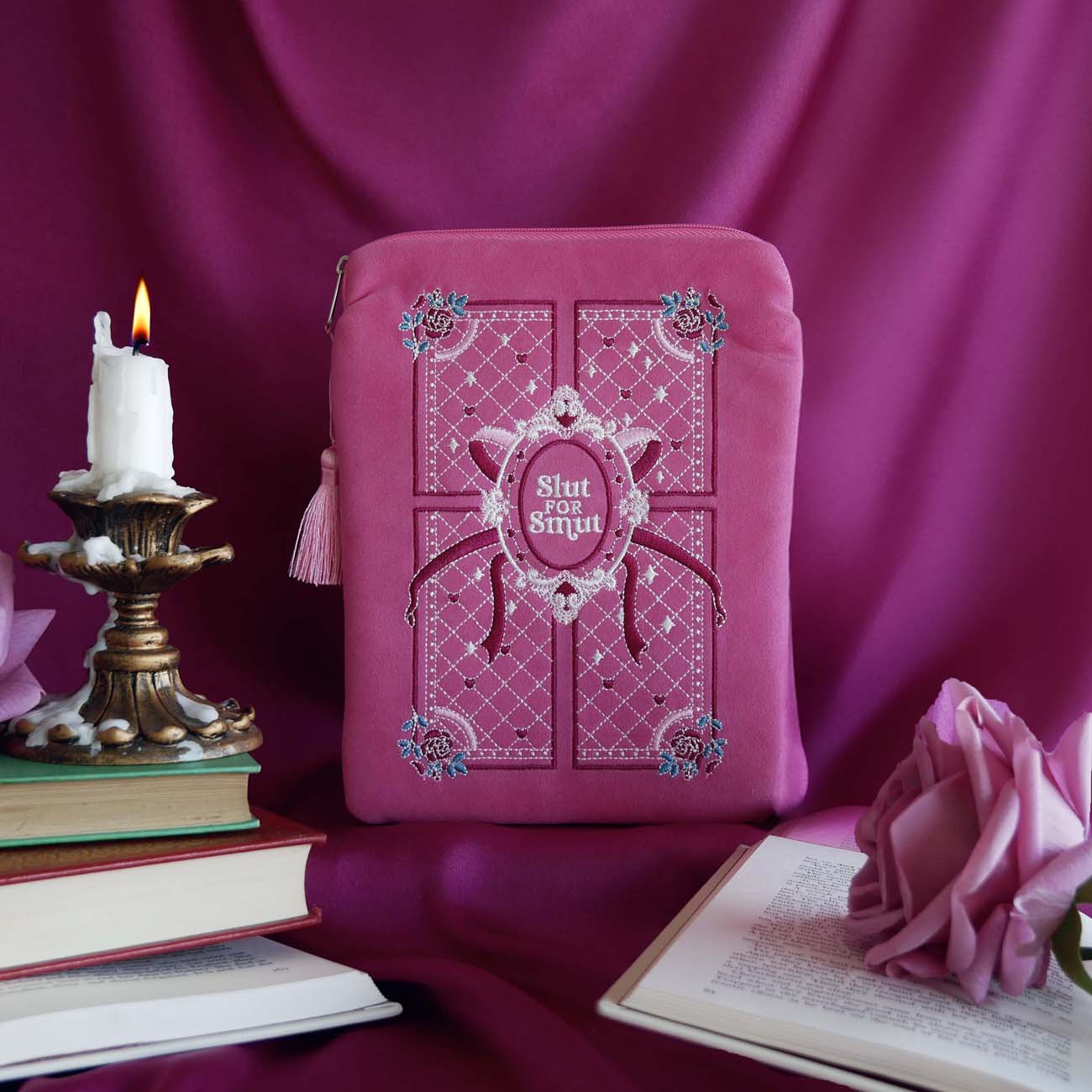 Slut for Smut - Kindle & E-reader Sleeve - Pink - The Quirky Cup Collective