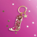 Cowgirl Boot - Keyring - The Quirky Cup Collective
