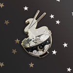 Enchanting Ramen - Enamel Pin - Black - The Quirky Cup Collective