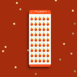 Fire rating sticker sheet - reading journal - the quirky cup collective