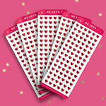 Heart rating sticker sheet - reading journal - the quirky cup collective
