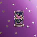 Hourglass Enamel Pin - Purple - The Quirky Cup Collective