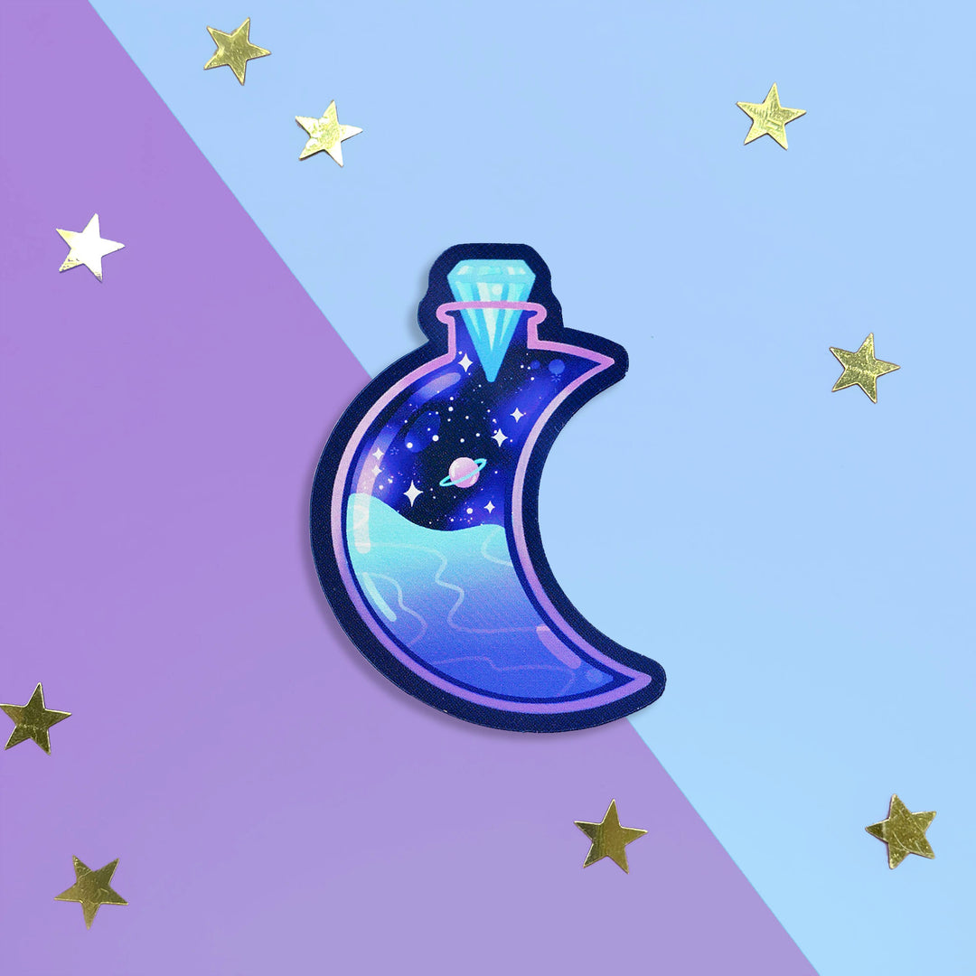 Infinite Potion Bottle Moon  - Sticker - The Quirky Cup Collective