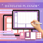 Iridescence Dateless Planner - Digital - The Quirky Cup Collective