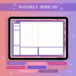 Iridescence Dateless Planner - Digital - The Quirky Cup Collective