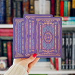 Kindle Sticker Insert - Literati Purple - The Quirky Cup Collective
