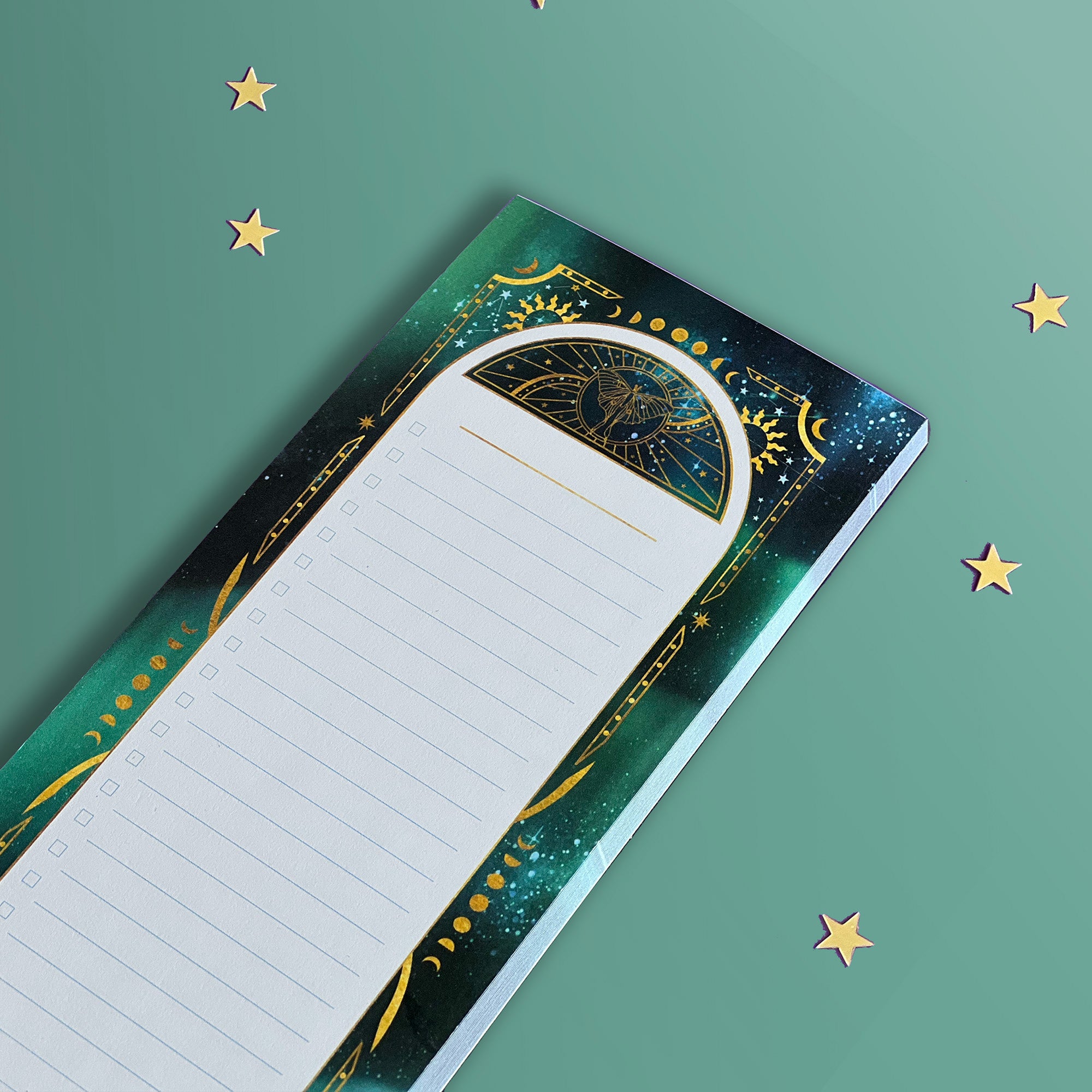 Luna Moth - Notepad - Shopping list - Organisation - The Quirky Cup Collective