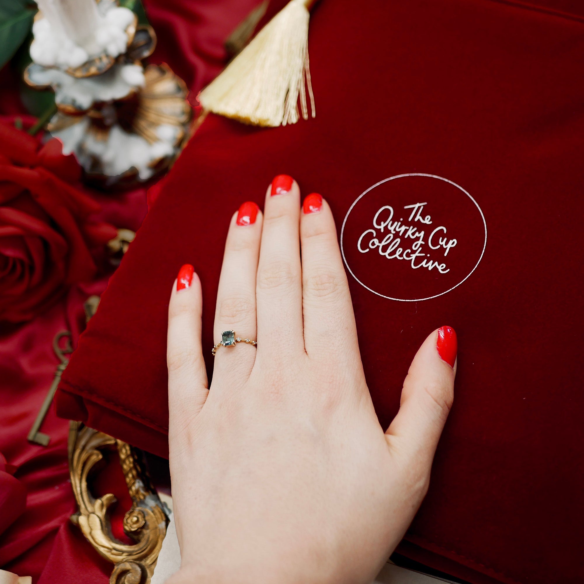 Once Upon a Time - Book Sleeve - Crimson - The Quirky Cup Collective