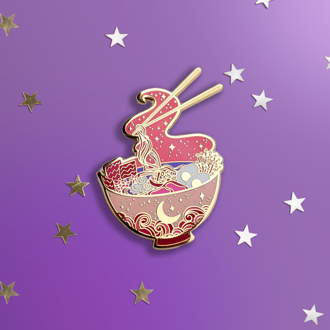 Enchanting Ramen - Enamel Pin - The Quirky Cup Collective 