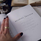 Reading track written on white paper