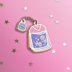 Settle Petal Teabag - Enamel Pin - The Quirky Cup Collective