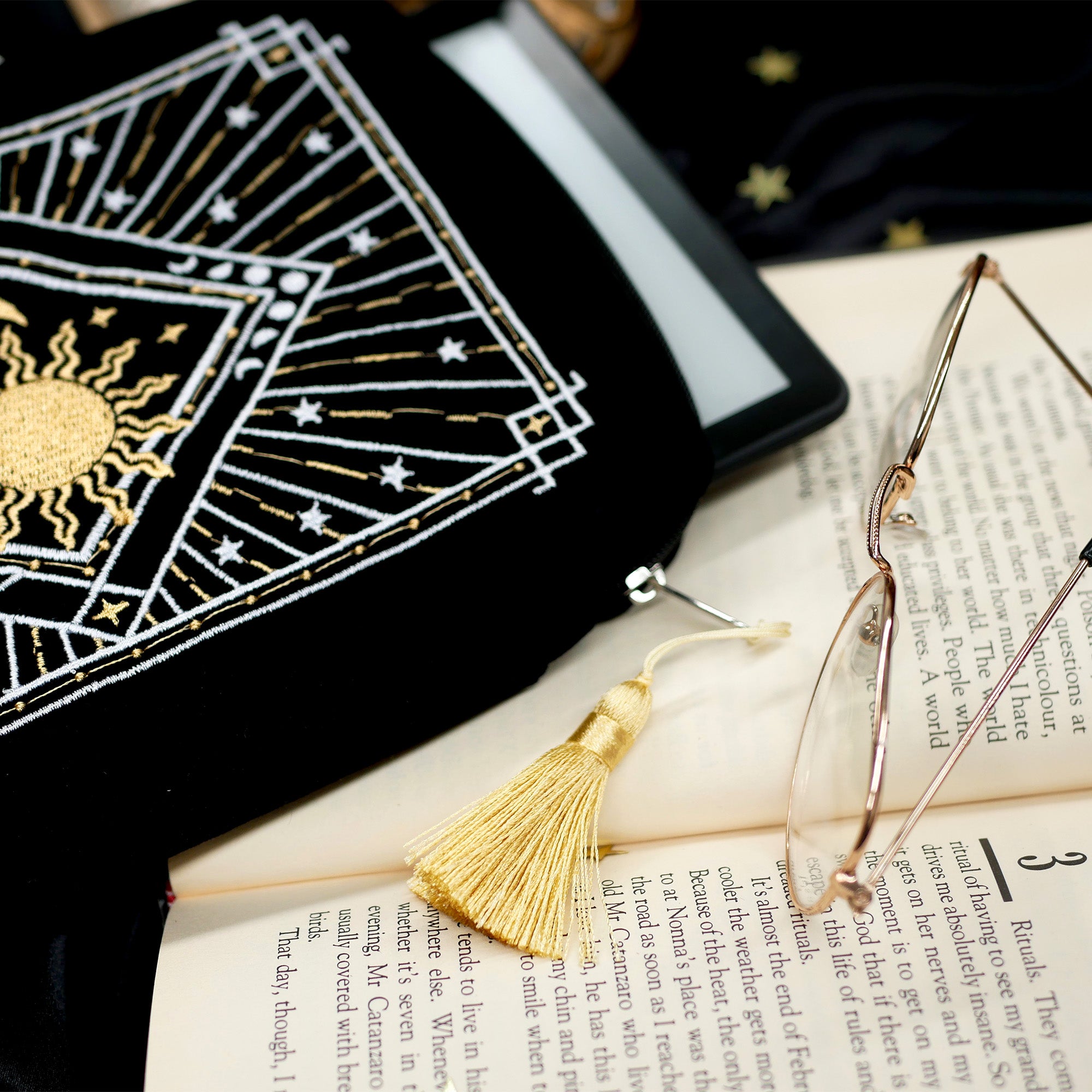 Sun & Moon - Kindle & E-reader Sleeve - The Quirky Cup Collective