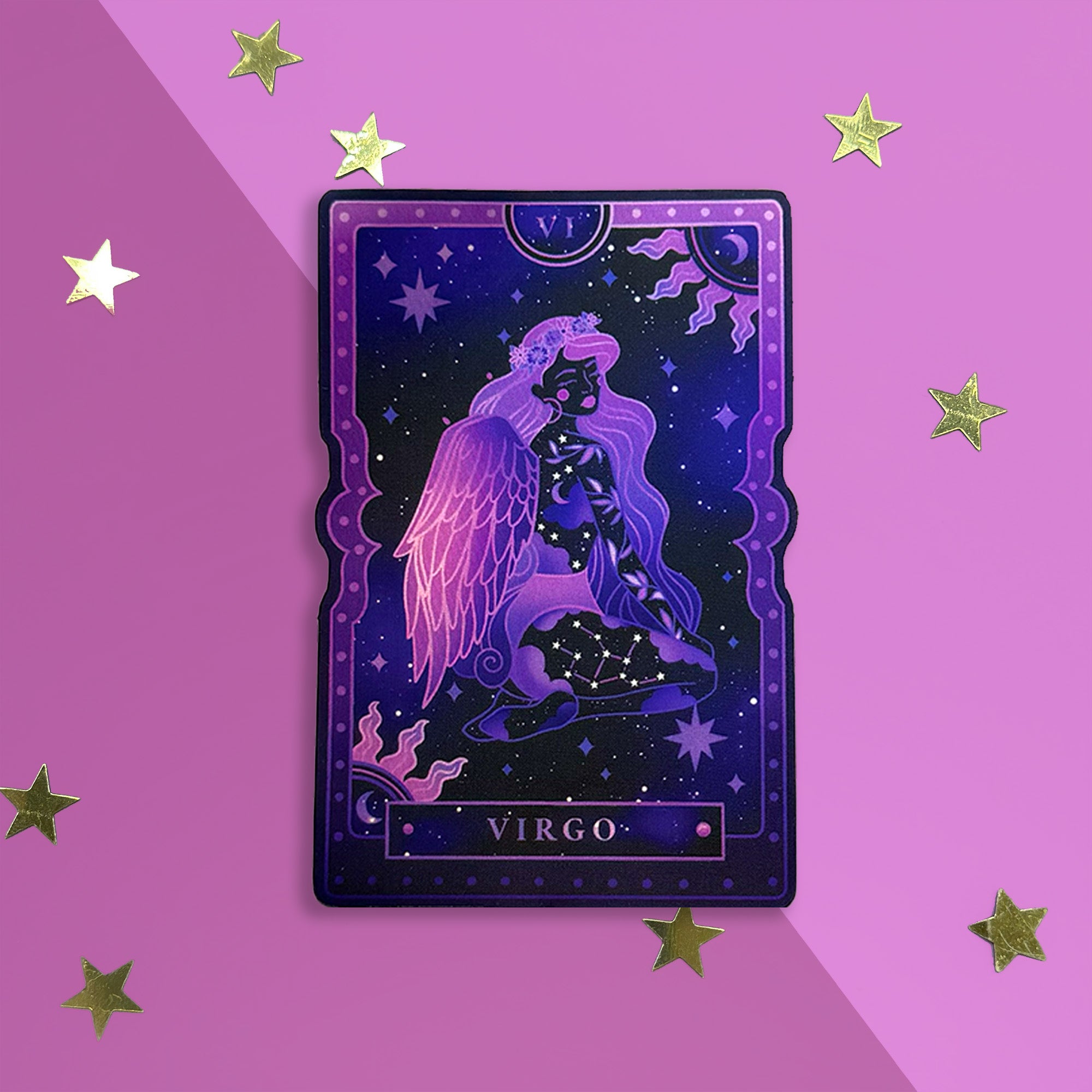 Virgo Tarot Sticker The Quirky Cup Collective