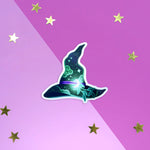 Witches Hat Green  - Sticker - The Quirky Cup Collective