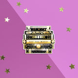Magical Bookstack Sticker Black - Mini
