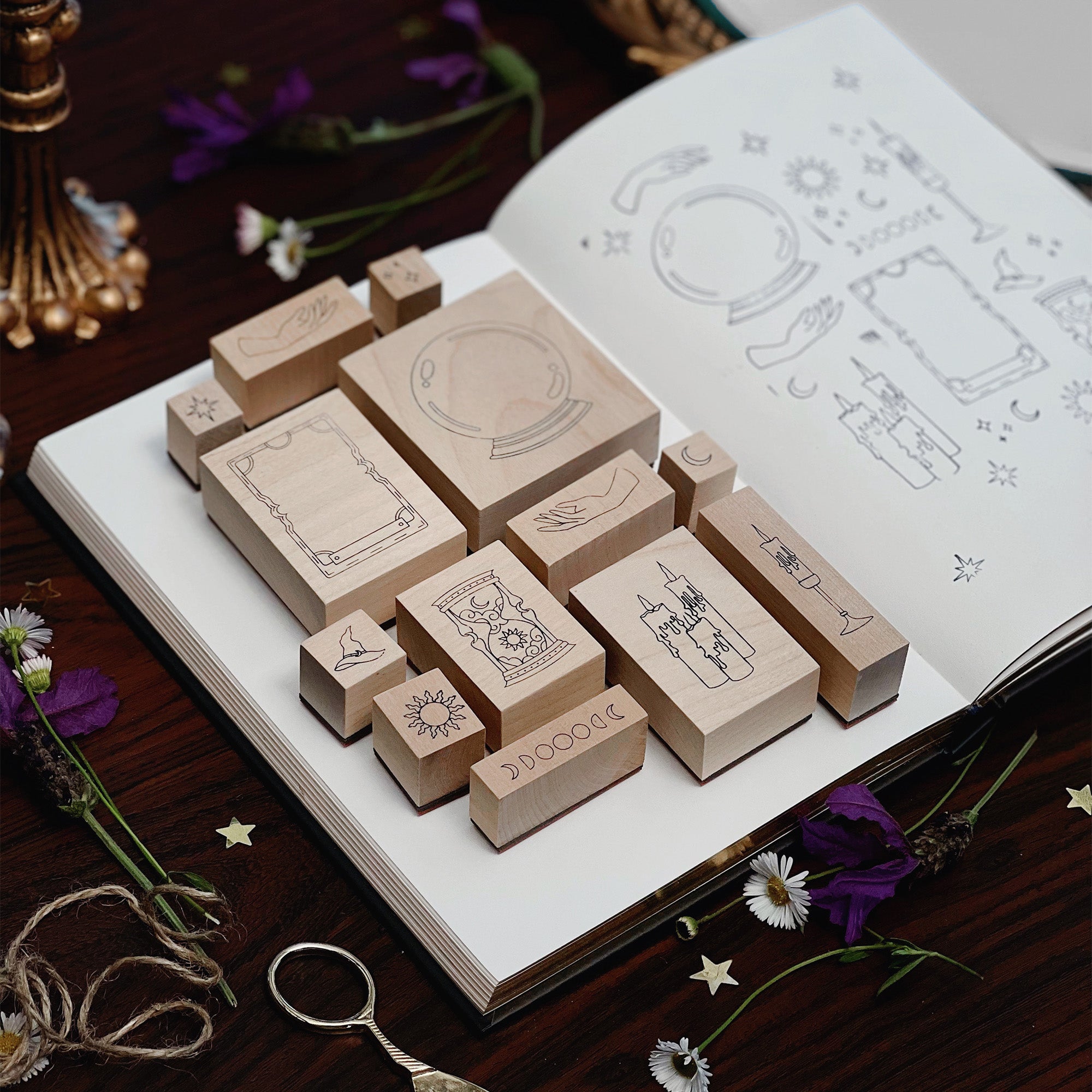 Practical Magic - Rubber Stamp set - The Quirky Cup Collective