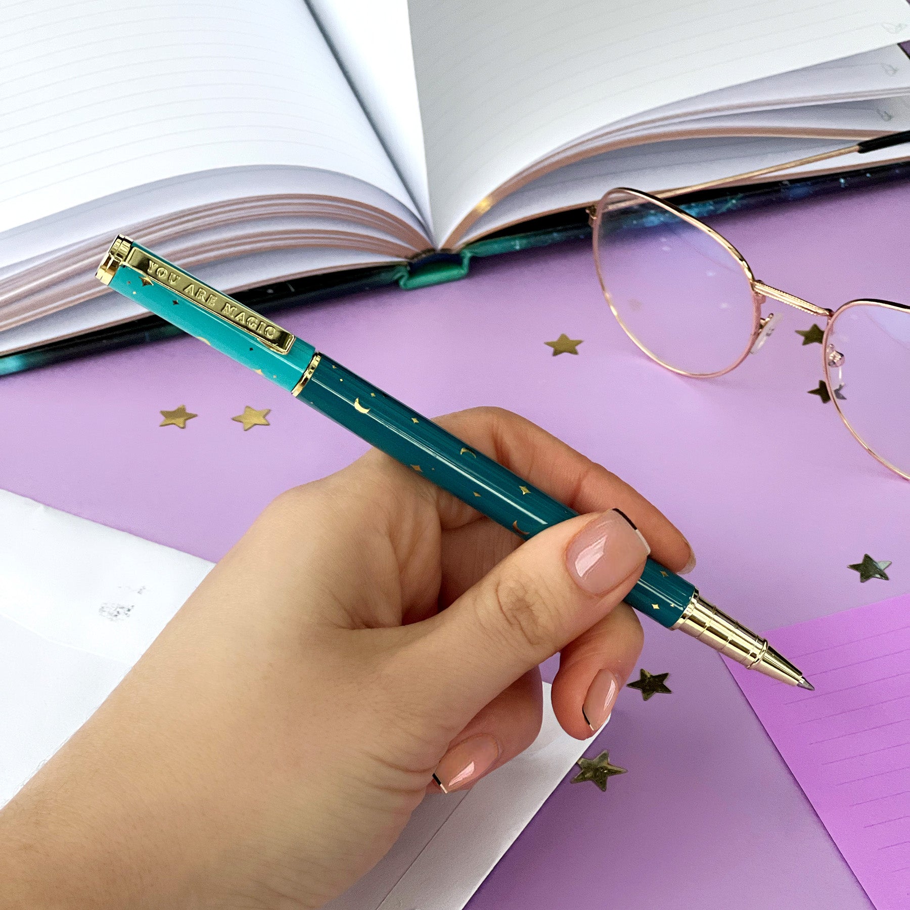 You Are Magic Pen Teal-Rollerball Gel Pen-The Quirky Cup Collective