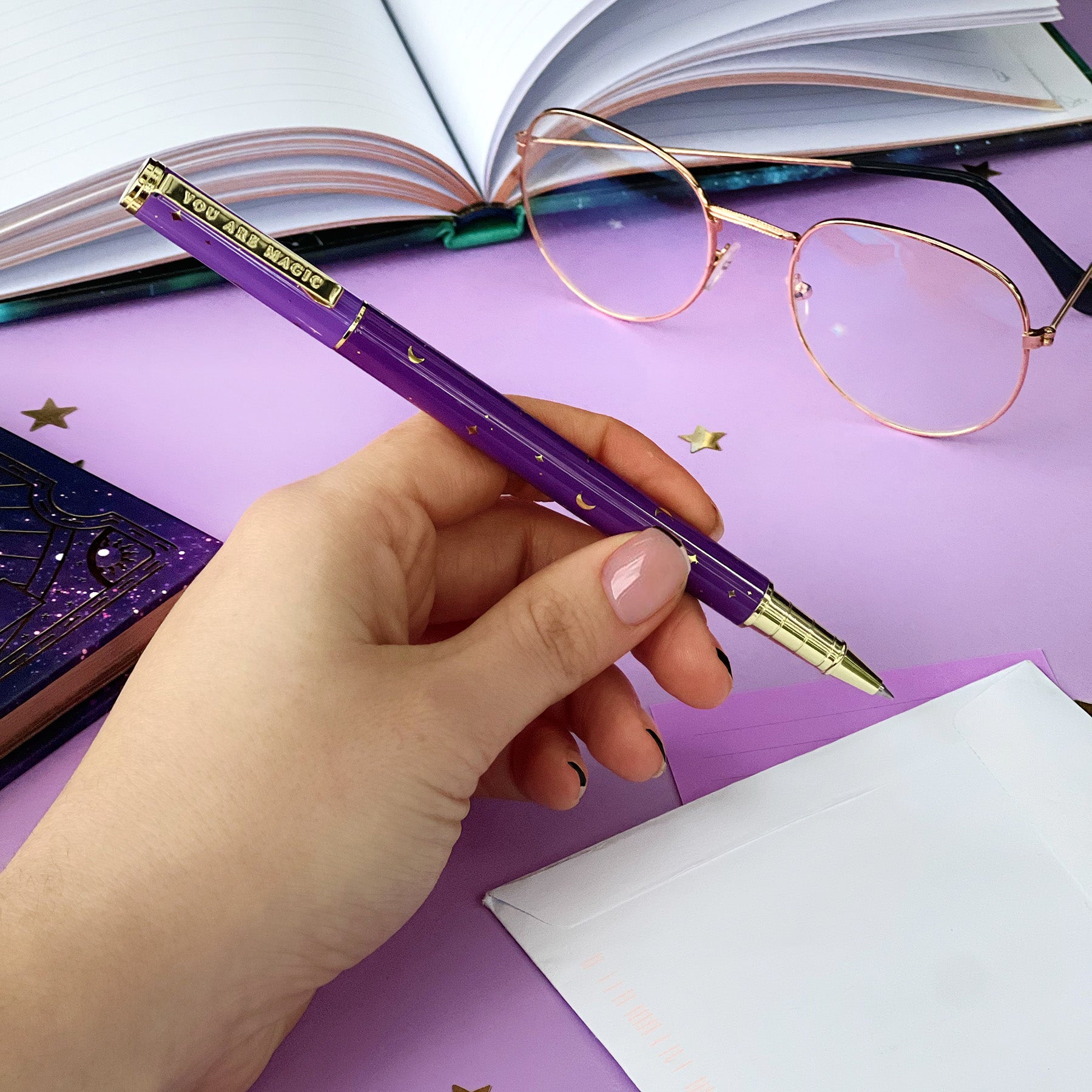 You Are Magic Pen Purple-Rollerball Gel Pen-The Quirky Cup Collective