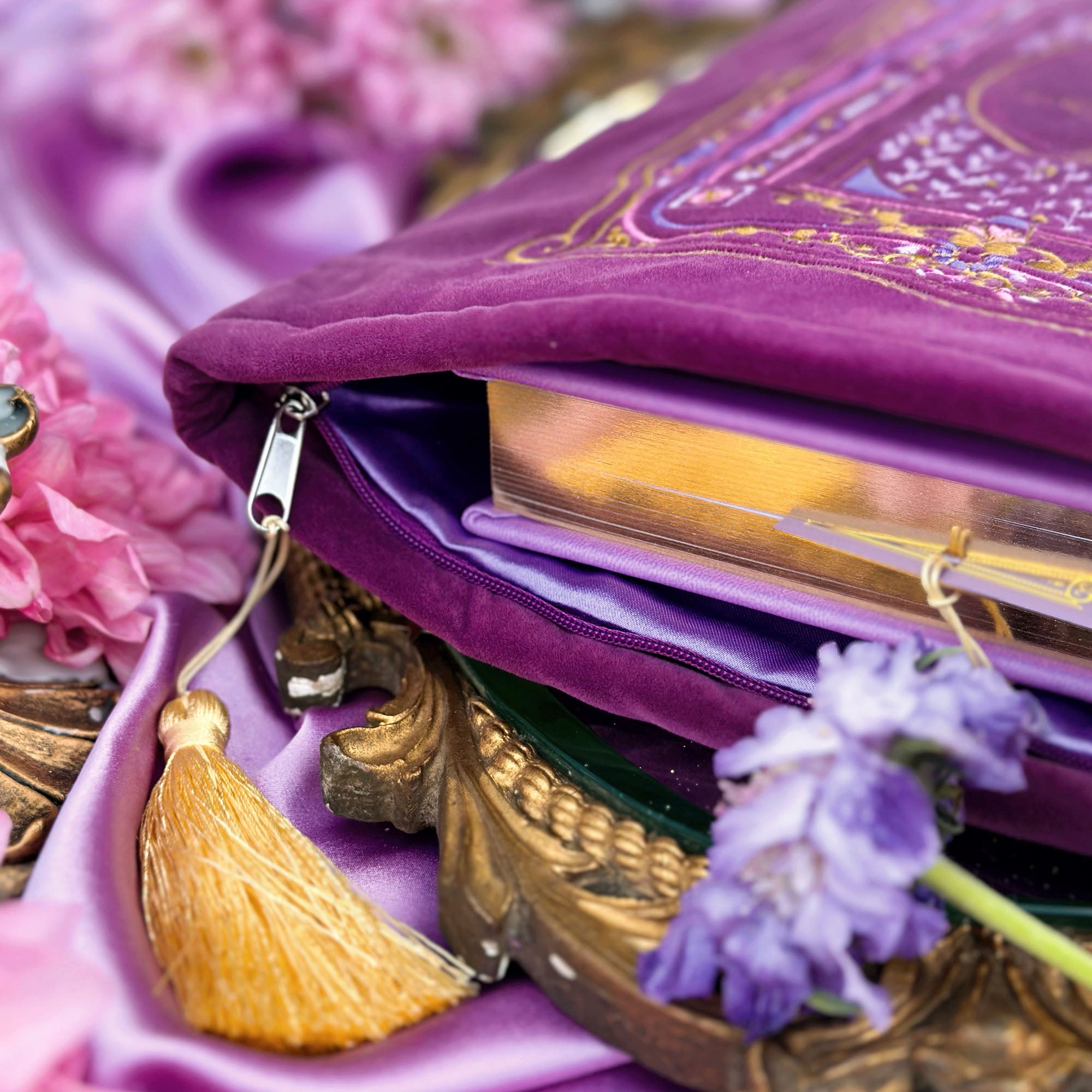 Once Upon A Time - Book Sleeve - Purple - The Quirky Cup Collective