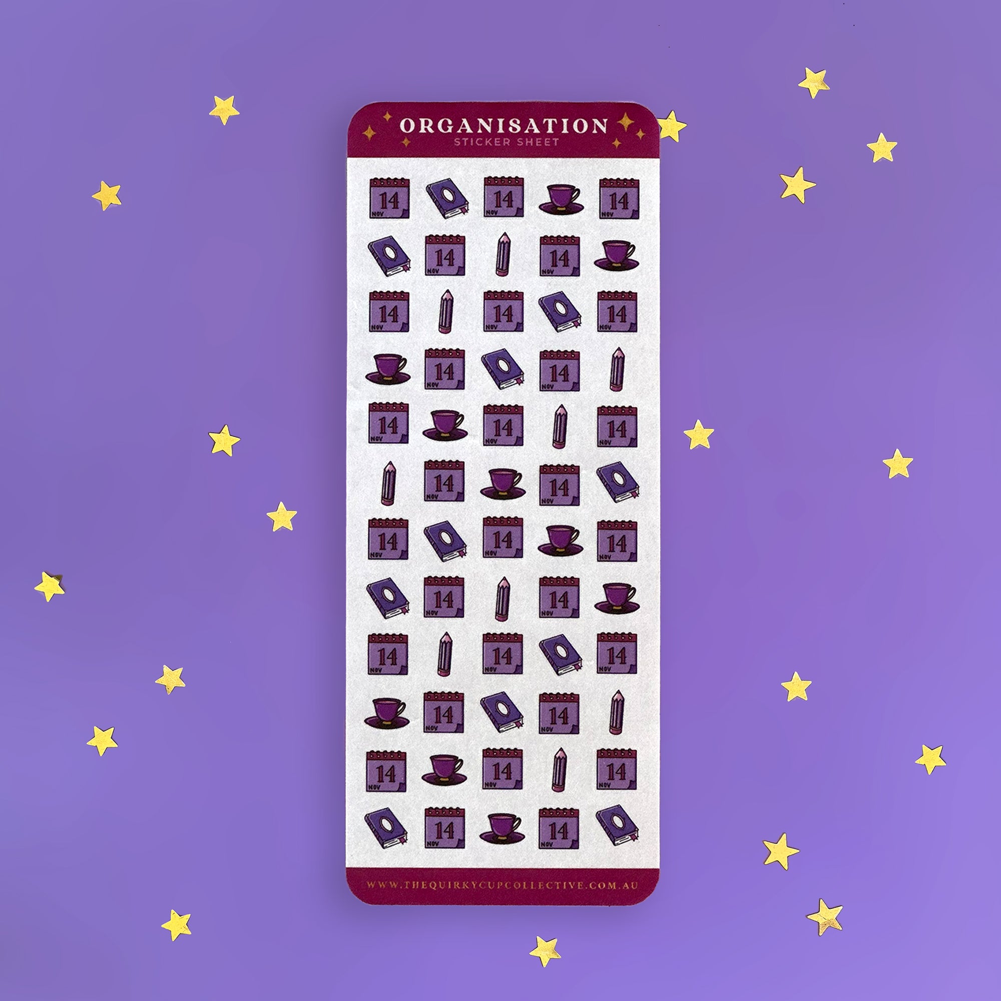 full set - reminders - organization - sticker sheet- planner stickers - the quirky cup collective