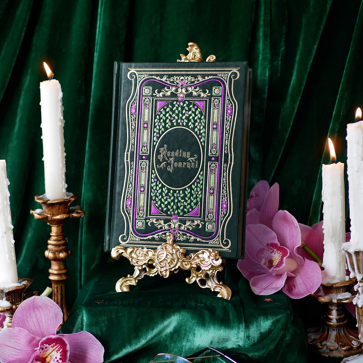 The Reading Journal - Volume I - Forest Green - Faux Leather Classic Book - The Quirky Cup Collective