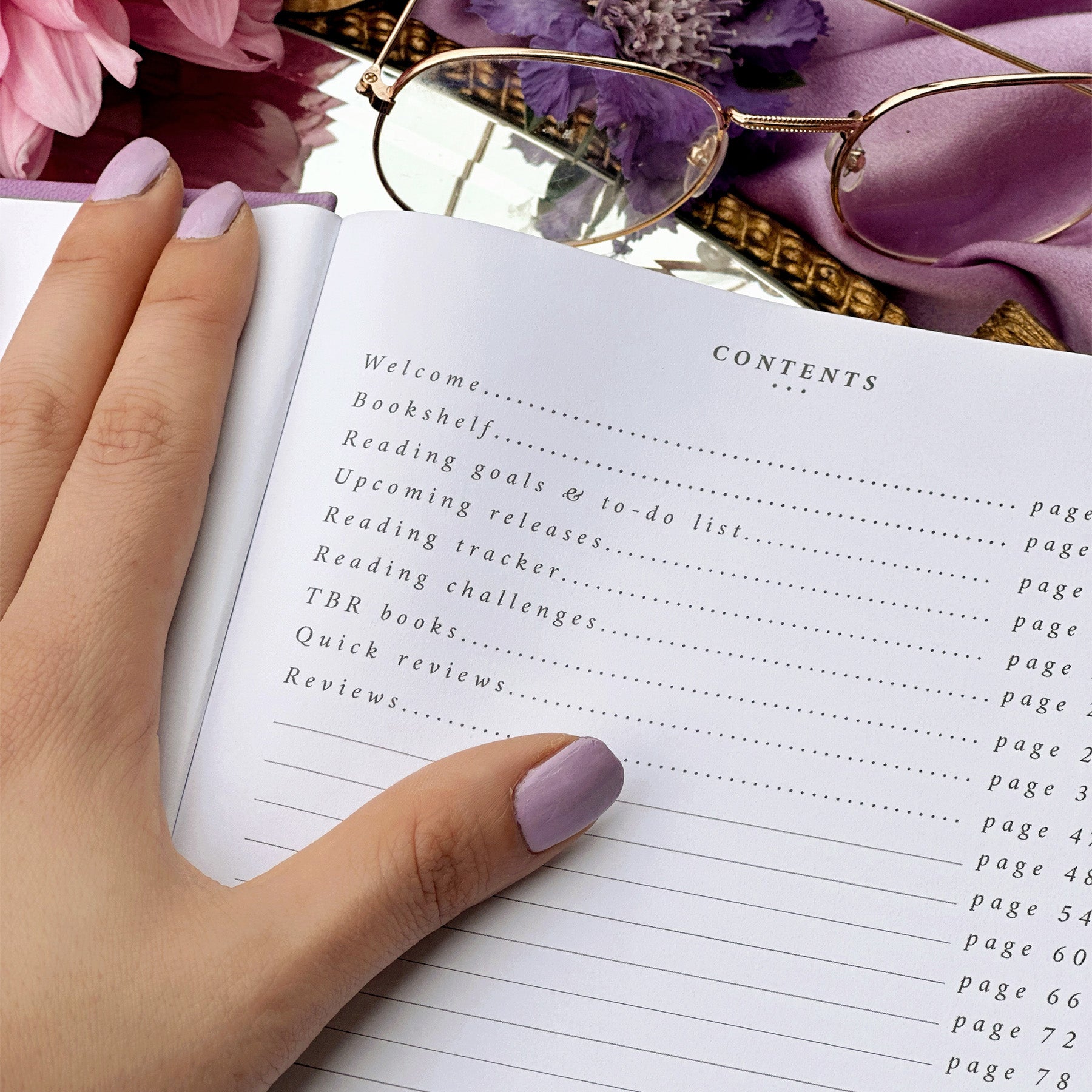The Reading Journal - Wisteria - Volume 3 - The Quirky Cup Collective