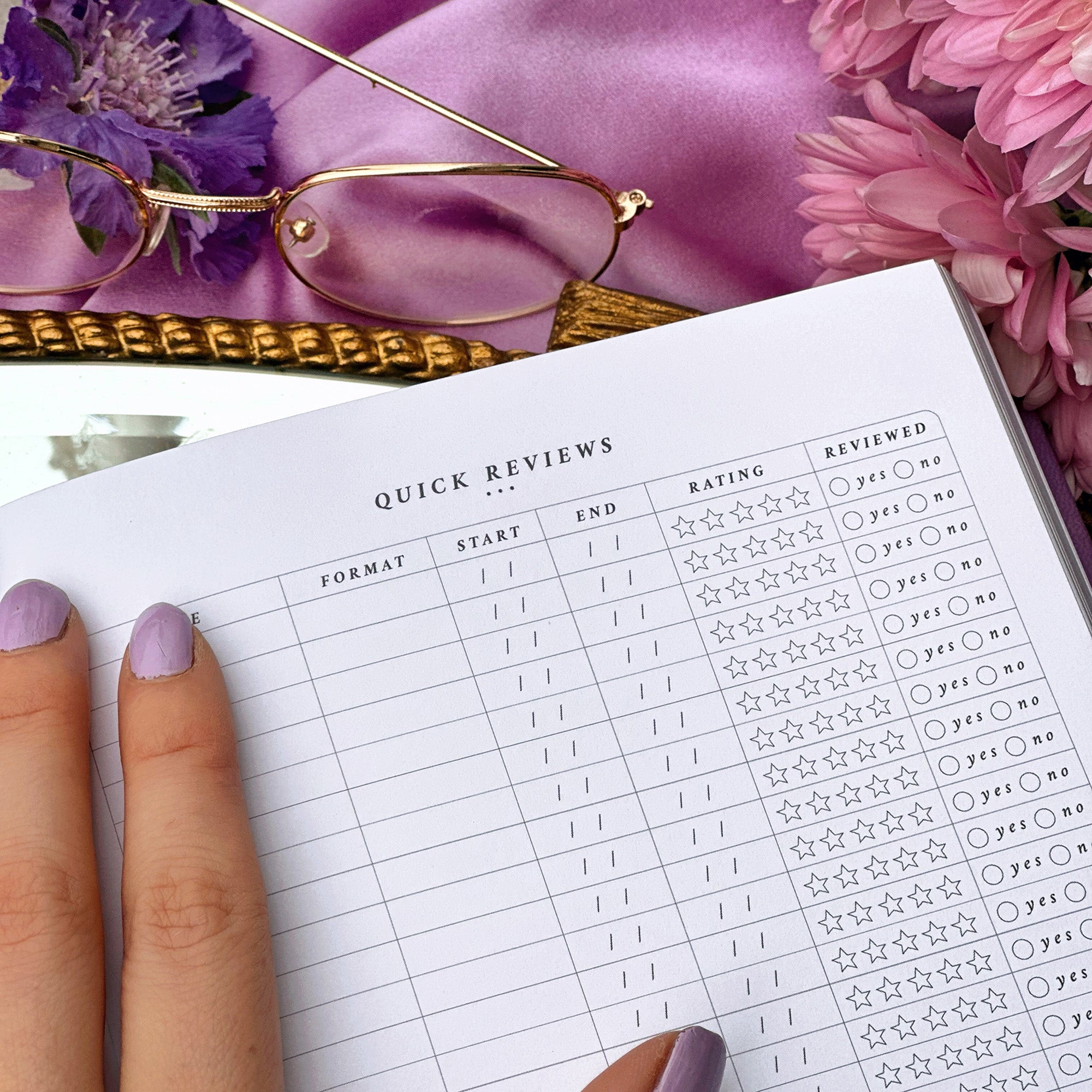 The Reading Journal - Wisteria - Volume 3 - The Quirky Cup Collective