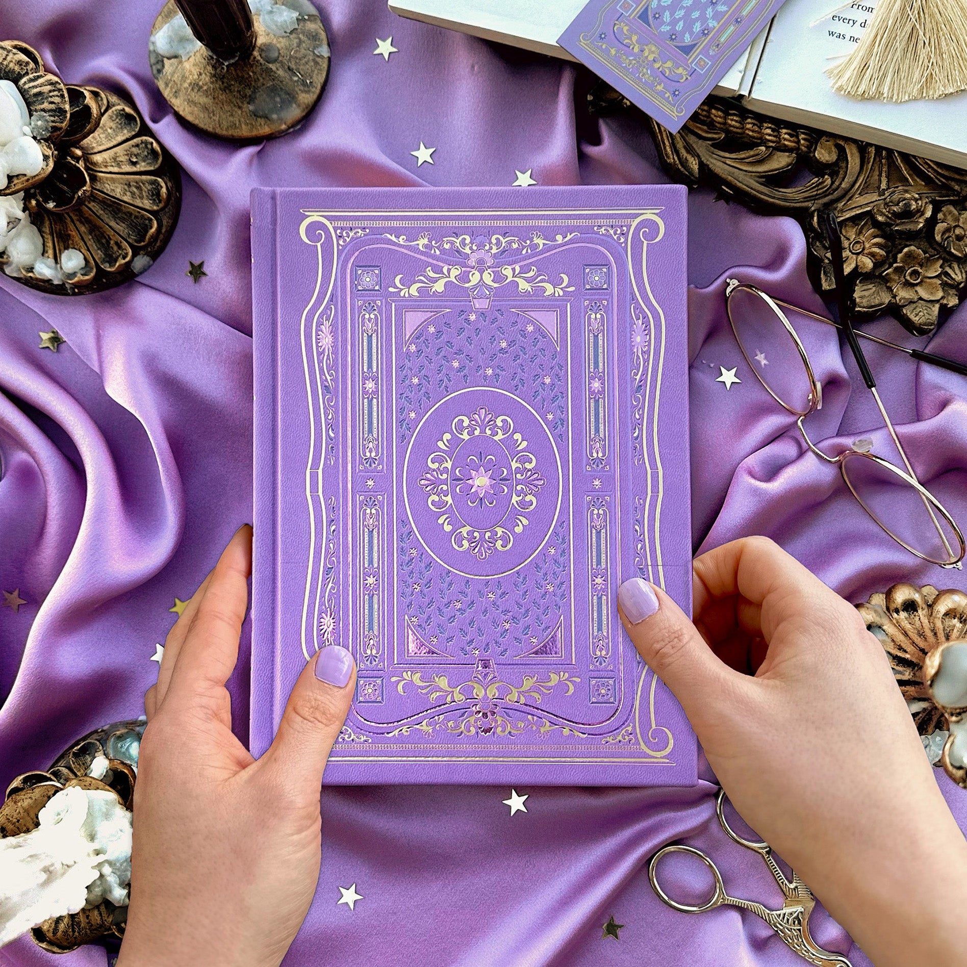 Literati Notebook - Wisteria - Journal - The Quirky Cup Collective