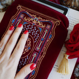Literati Kindle & E-reader Sleeve - Crimson Red - The Quirky Cup Collective