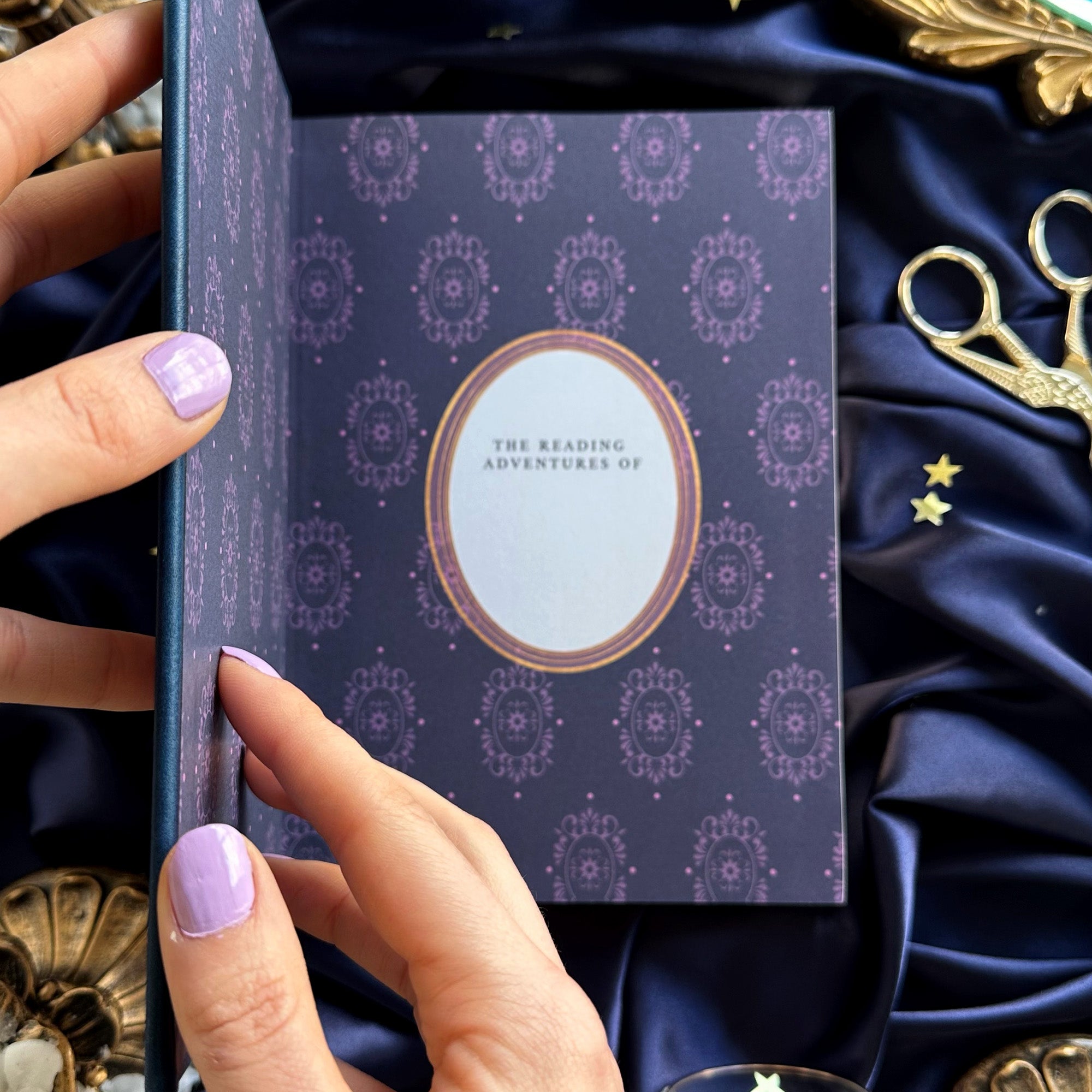 Literati Notebook - Journal - Blue - The Quirky Cup Collective