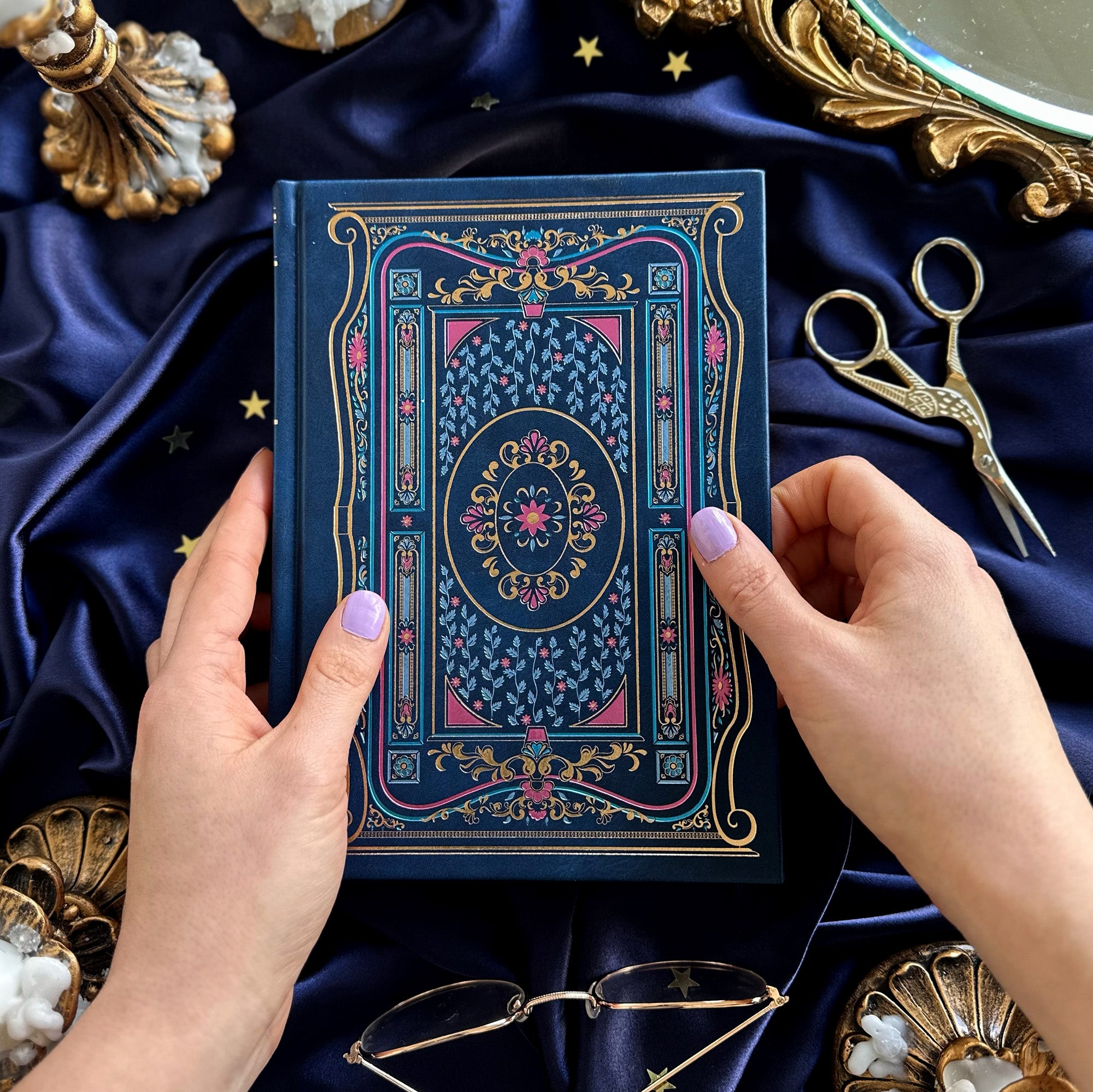Literati Notebook - Journal - Blue - The Quirky Cup Collective