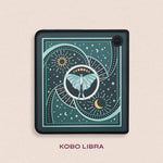 Luna Moth eReader Sticker Insert - Kobo LIbra 2 & Kobo Color 