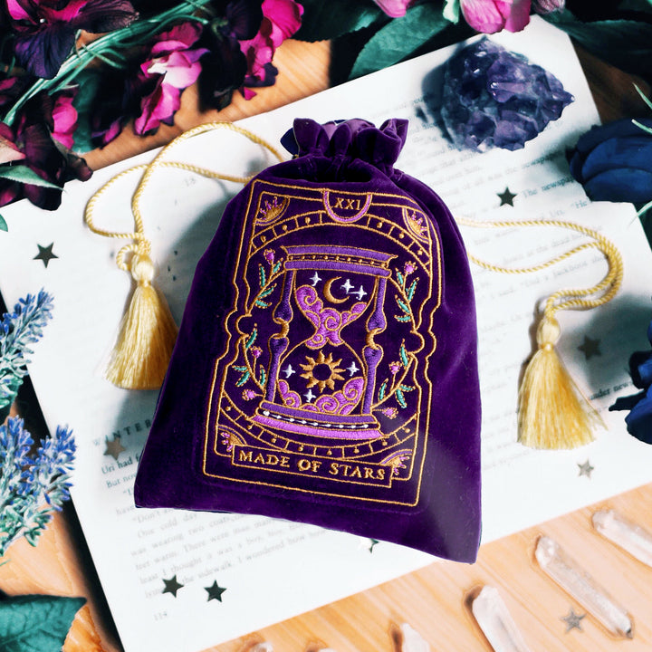 Bolsa de baraja de tarot hecha de estrellas - Púrpura