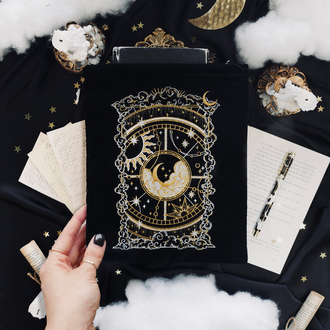 Otherworldly Book & iPad Sleeve - Black - The Quirky Cup Collective