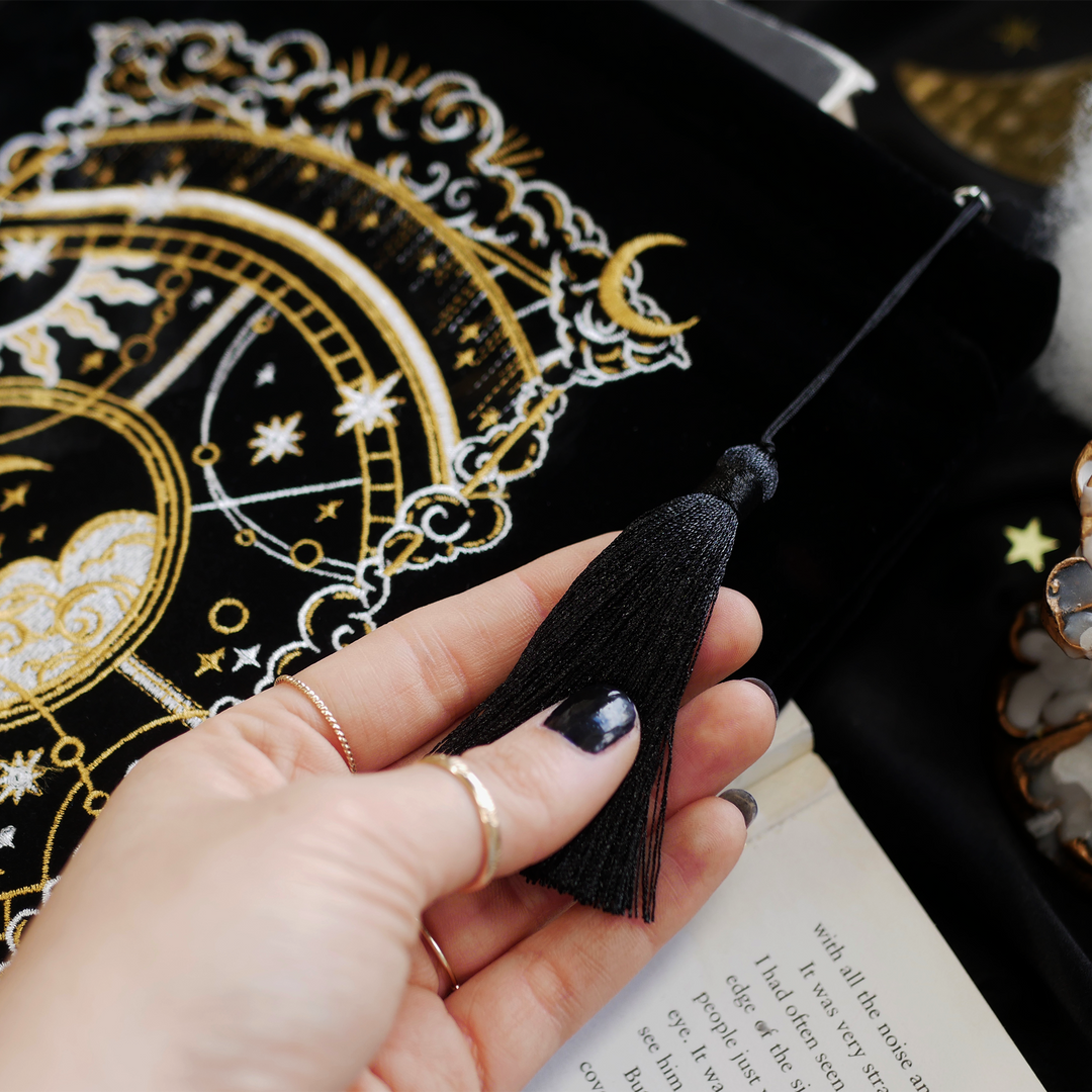 Otherworldly Book & iPad Sleeve - Black - The Quirky Cup Collective