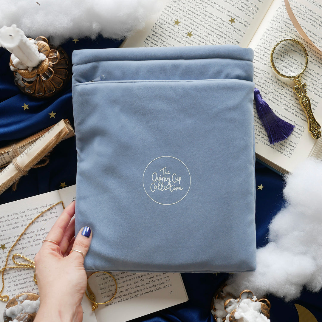 Otherworldly Book & iPad Sleeve - Blue - The Quirky Cup Collective