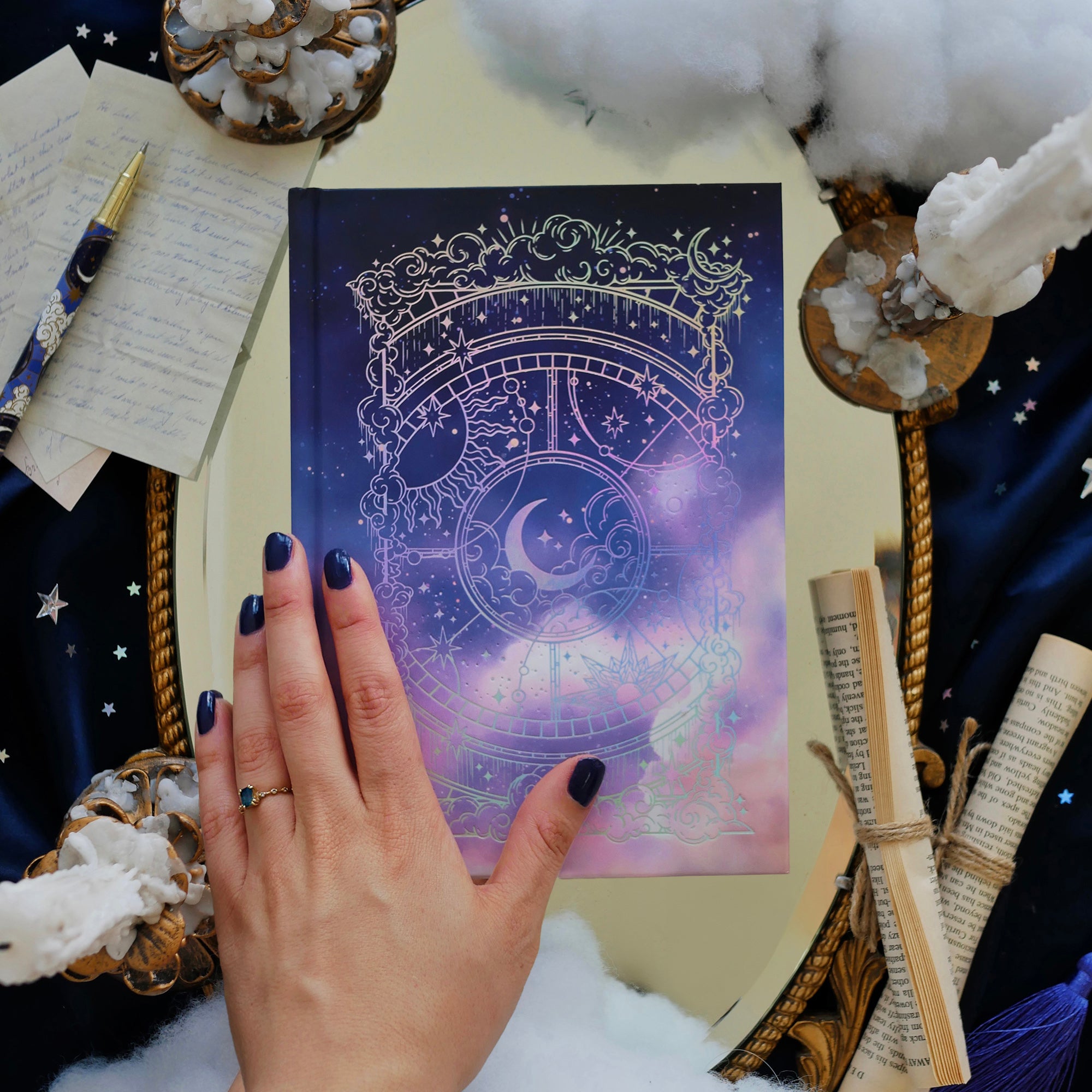 Otherworldly Journal - Blue - Dotted - Lined - Blank - Noir - The Quirky Cup Collective