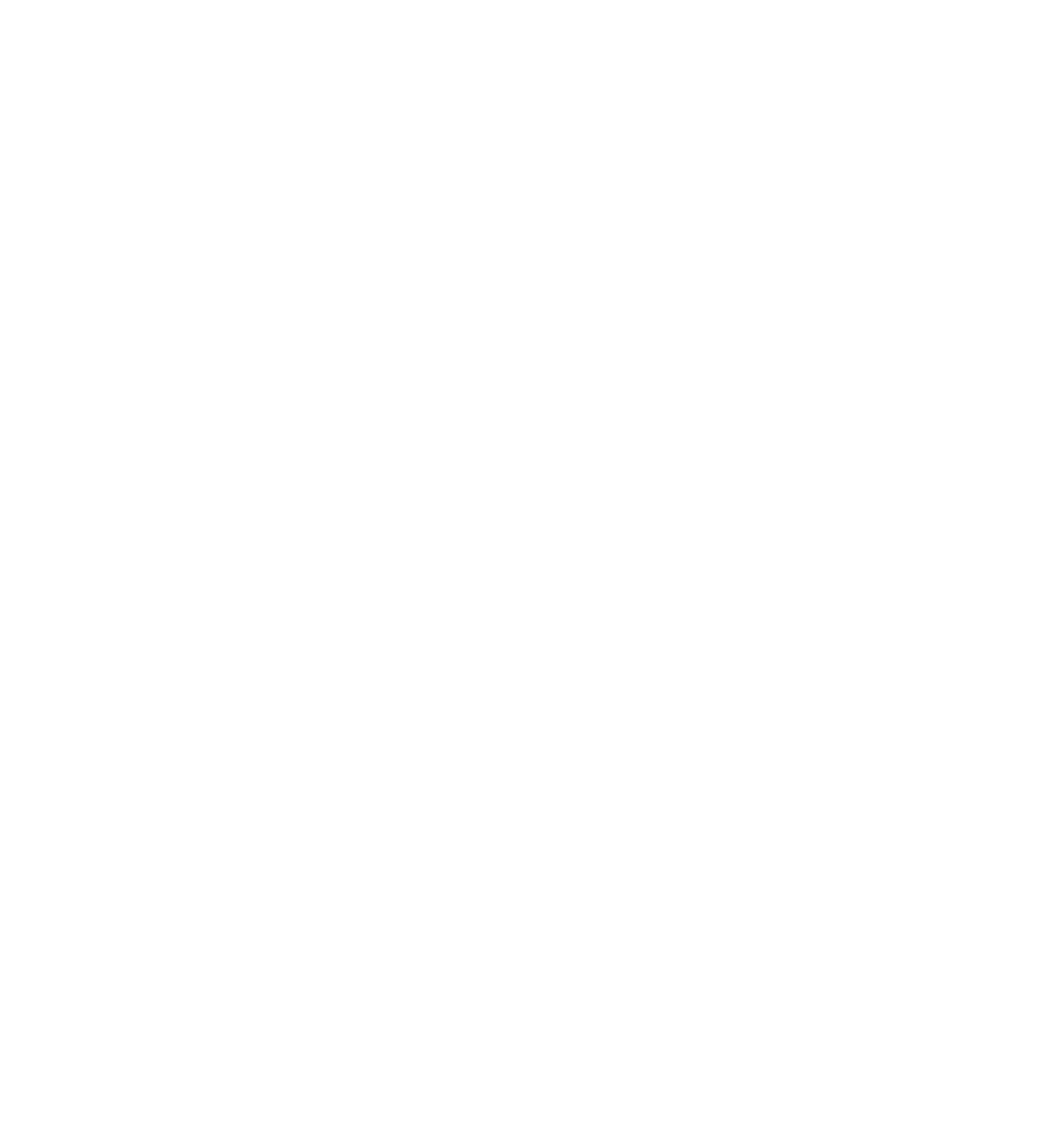 Brand illustration for The Quirky Cup Collective bookish branding of a decorative chapter mark in white.