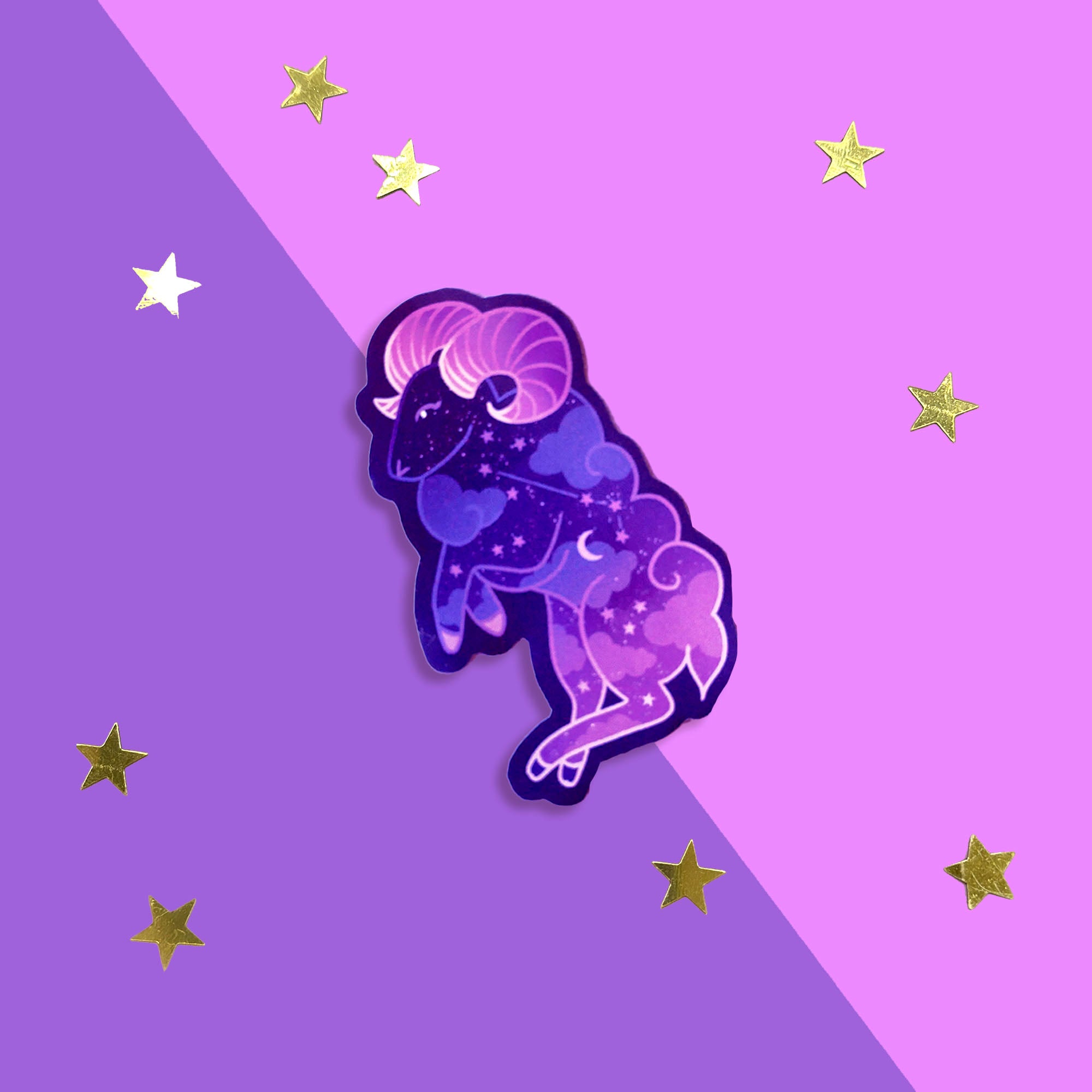 Aries Zodiac - Sticker - The Quirky Cup Collective