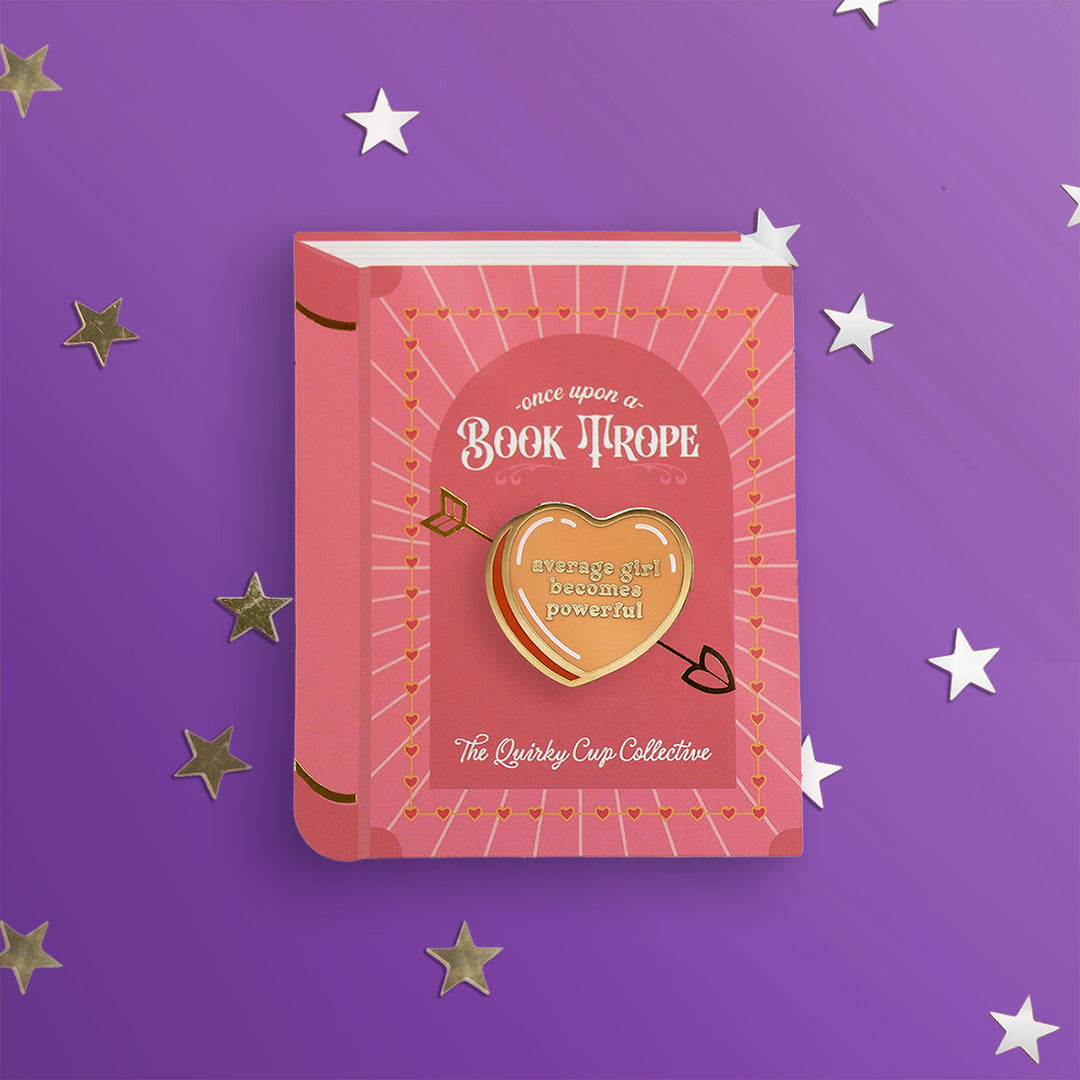 Average Girl Becomes Powerful - Candy Heart - Enamel Pins - The Quirky Cup Collective