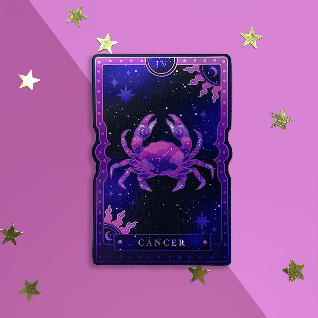Cancer - Zodiac Tarot Sticker - The Quirky Cup Collective