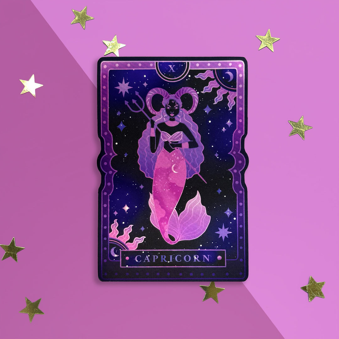 Capricorn - Zodiac Tarot Sticker - The Quirky Cup Collective