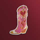 Cosmic Cowgirl Boot Sticker