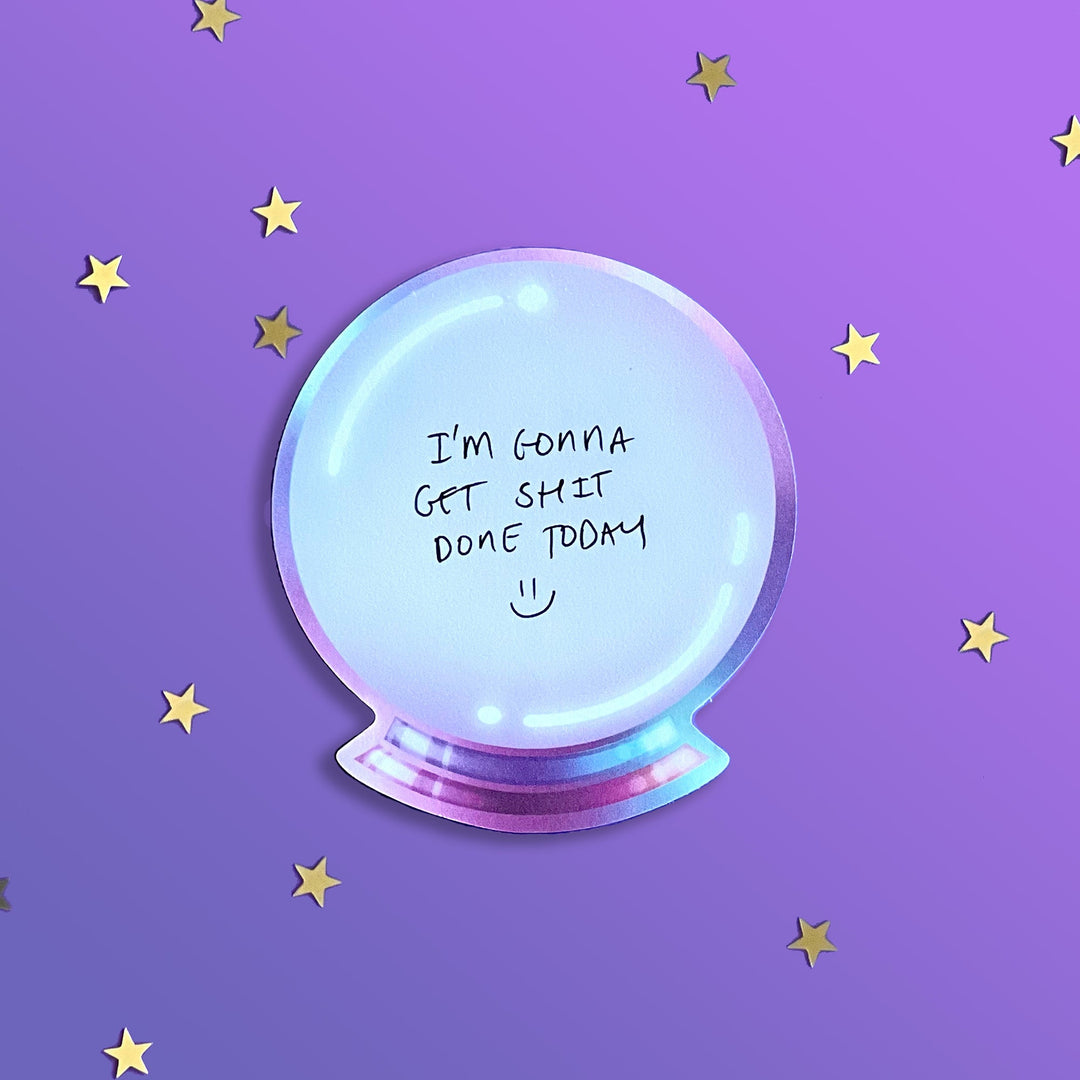 crystal ball - sticky note- notepad - the quirky cup collective
