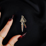 Dagger Enamel Pin