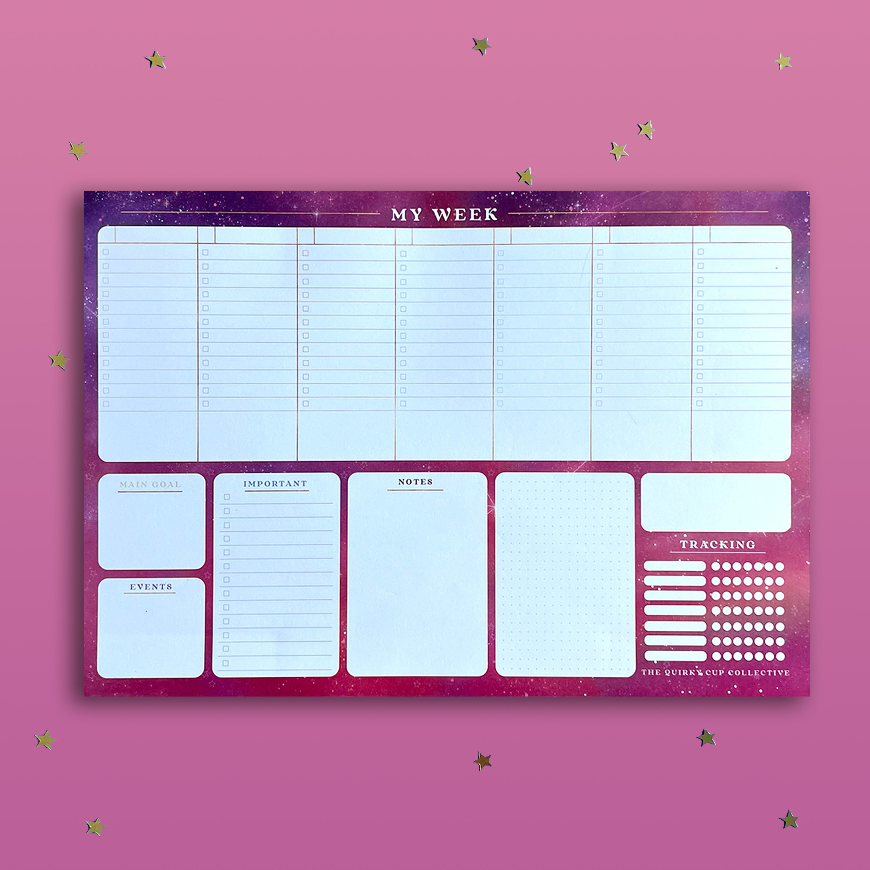 desktop planner - notepad - the quirky cup collective