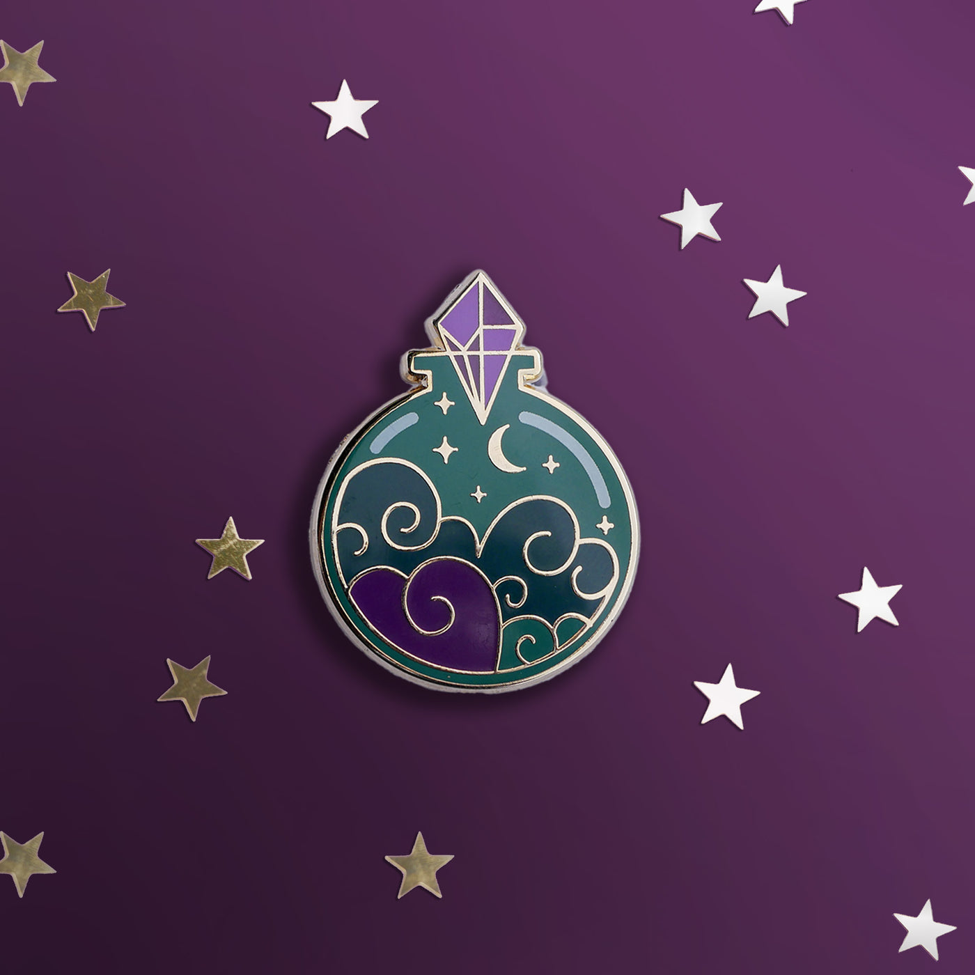 Dreamers Potion Bottle - Enamel Pin - The Quirky Cup Collective 