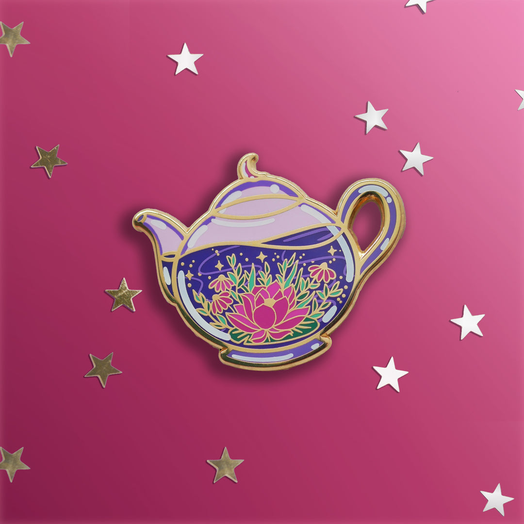 Enchanting Teapot - Purple - The Quirky Cup Collective